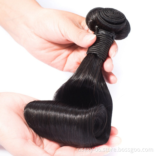 Wholesale Magic Curl Hair One Donor Health Unprocessed Virgin Hair Super Double Drawn Hair